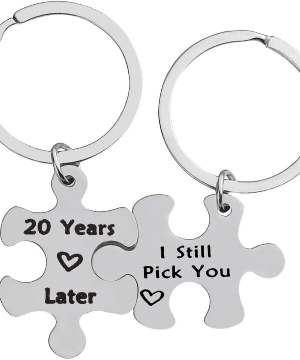 Anniversary Wedding Gifts for Men Women Matching Keychains Gifts for Wife Husband Couple Anniversary Keychain Gifts