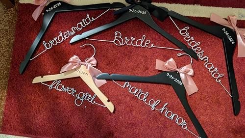 Personalized Bridesmaid Gift, Bridal Hanger, Bridal Shower Gift, Bachelorette Party, Custom Wedding Hanger Bride Gift, Gift for Bride