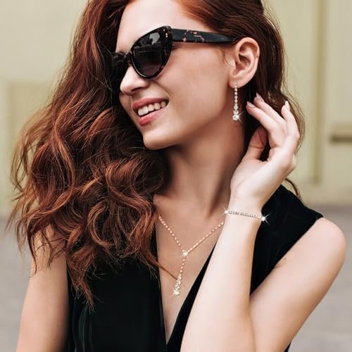 Gold Wedding Jewelry Sets for Women Gold Rhinestone Necklace Earrings Bracelet Bridesmaid Bridal Necklace for Wedding Costume Accessories for Women