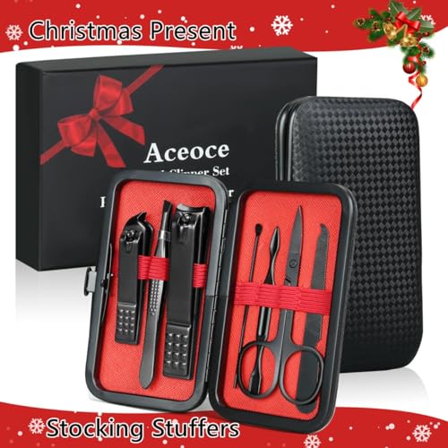 Manicure set Men Personal Care Tools Accessories Finger and Toe Nail Clippers Set Professional Manicure Pedicure Kit With Travel Case Nail Grooming Kit Gifts for Men Women Father Mother