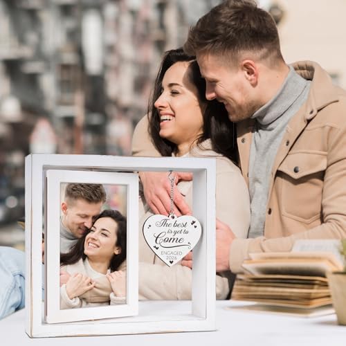 Engagement Gifts for Couples 2026, Gifts for Newly Engaged Couples, Happy Engaged Picture Frame, Engagement Gift for Newly Engaged Best Friends Him Her Bride to Be Fiance Women Photo Frame 46