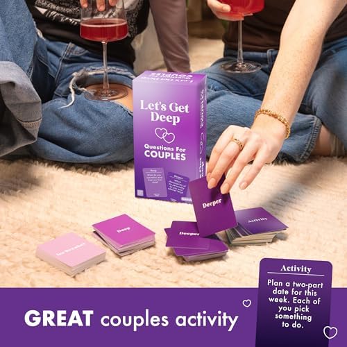 WHAT DO YOU MEME? Lets Get Deep by Relatable Valentines Day Couples Game, Intimacy Card Game with 200 Questions, Perfect for Date Nights, Girlfriend Gifts & Meaningful Couples Gifts