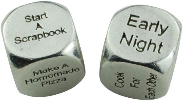 TIN Date Night Dice 10th Anniversary 100% Pure Tin – Create a Unique 10th Anniversary Date Night