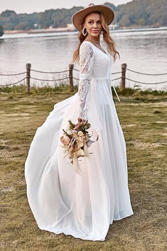 Long Sleeve Lace Wedding Dresses for Bride 2025 Long Tulle Mermaid Satin Wedding Dress for Women