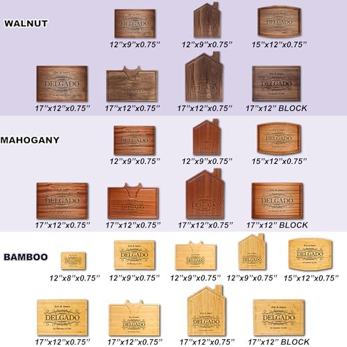 Personalized Cutting Board – Custom Engraved Wood Charcuterie Board – Best Wedding Gift Idea for Couples (Bride & Groom), Newlyweds – Handcrafted in USA from Premium Hardwood 002