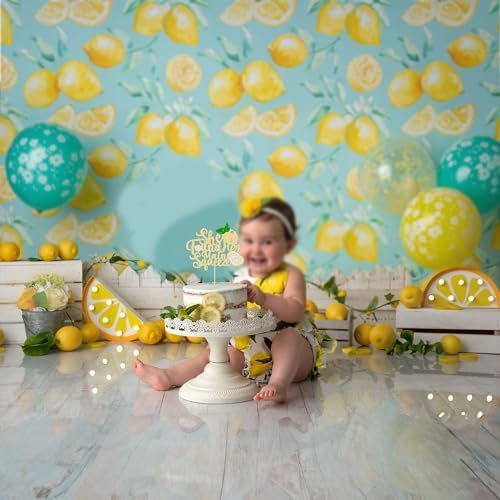 Gyufise 1Pcs She Found Her Main Squeeze Cake Topper Glitter Bridal Shower Party Cake Decorations for Lemon Theme Wedding Engagement Bachelorette Party Supplies