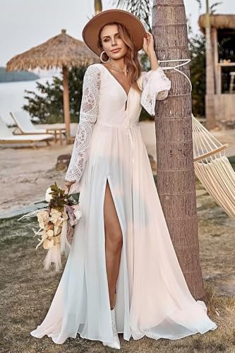 Long Sleeve Lace Wedding Dresses for Bride 2025 Long Tulle Mermaid Satin Wedding Dress for Women
