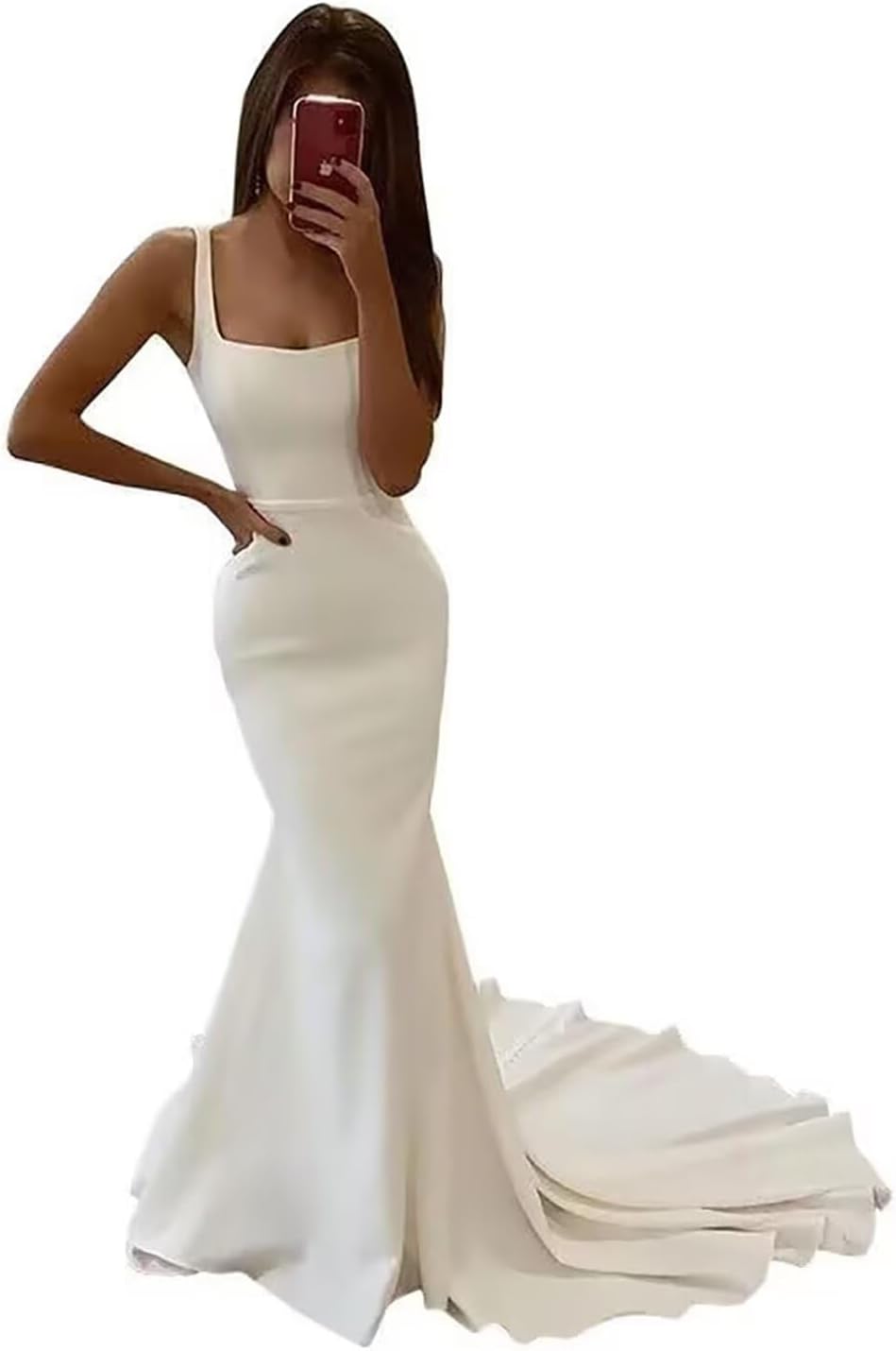 Wedding Dresses with Sleeve for Bride Lace Mermaid Bridal Gowns Backless LW398