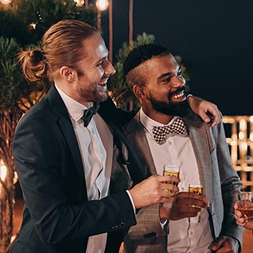 Rtteri 6 Pcs Wedding Shot Glasses Set 1 Best Man 5 Groomsmen Shot Glasses Wedding Party Favors Glasses Bachelor Party Favors Groomsman Gifts Bachelor Party Decorations for Proposal Men,2 oz