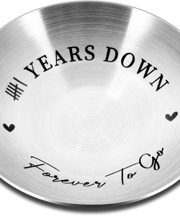 XPENMULBOJA 6th Anniversary Iron Gifts for Him Her - Ring Holder 6 Year Wedding Anniversary for Husband Wife Women Men Couple Gifts, Valentines Christmas for Wife