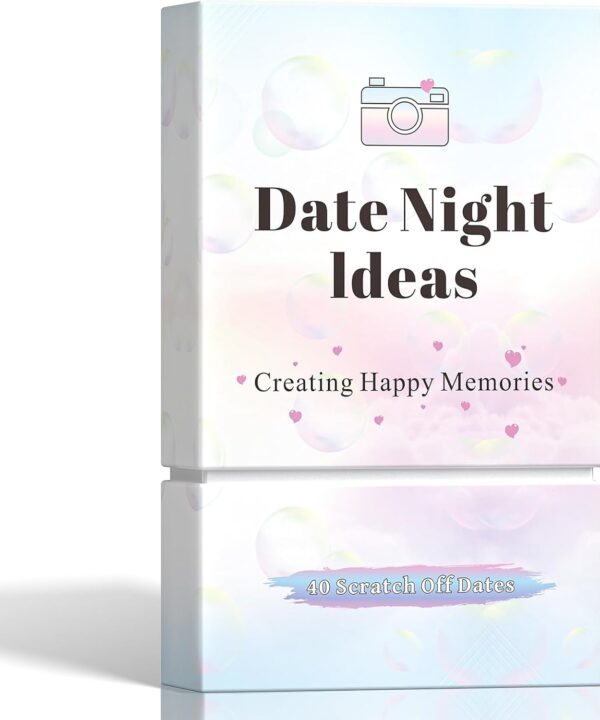 40 Date Night Gift Ideas for Couple, Adventurous Scratch-Off Cards for Couple Games, Valentines Day Gifts for Him, Her, Wife or Husband, Fun Gift for Date Night, Wedding, Anniversary, Birthday & More