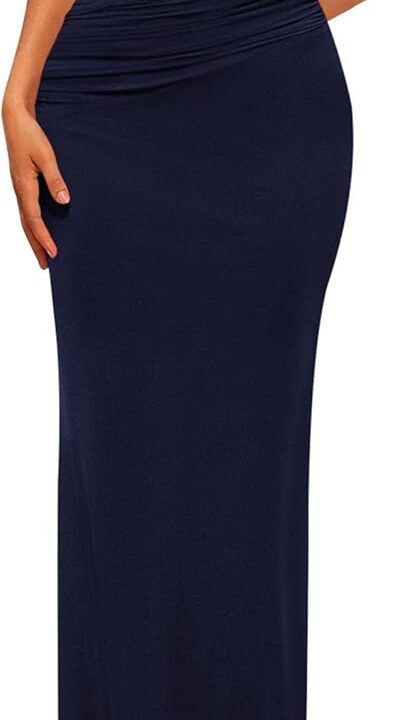 PRETTYGARDEN Women's 2026 Wedding Guest Cocktail Dresses One Off The Shoulder Ruched Bodycon Formal Maxi Party Summer Outfits