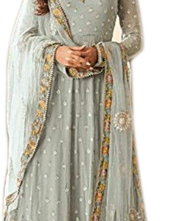 stylishfashion Party Wear Shalwar Kameez Suits Heavy Worked Pakistani Designer Palazzo Pant Dress