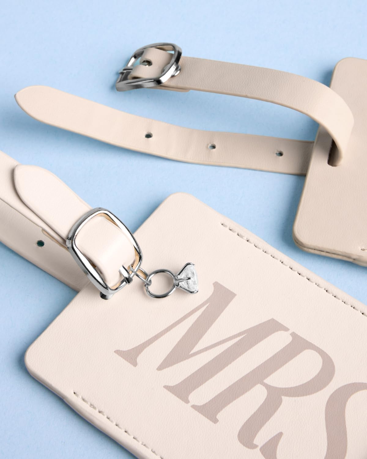 Xo, Fetti Mr and Mrs Luggage Tags – Set of 2 | Suitcase, Bridal Shower, Bachelorette, Engagement Party, Couple Honeymoon Travel, Husband and Wife Wedding Gift