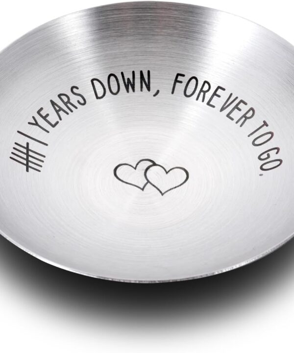 Iron 6th Anniversary Ring Holder for Him & Her - Wedding for Couples