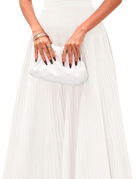 PRETTYGARDEN Spring Casual Dresses for Women 2026 Summer Business Work Midi Sleeveless A Line Pleated Cocktail Dress