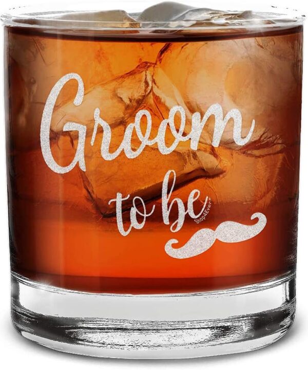 shop4ever Groom To Be Engraved Whiskey Glass 11 oz. Wedding Engagement Gift