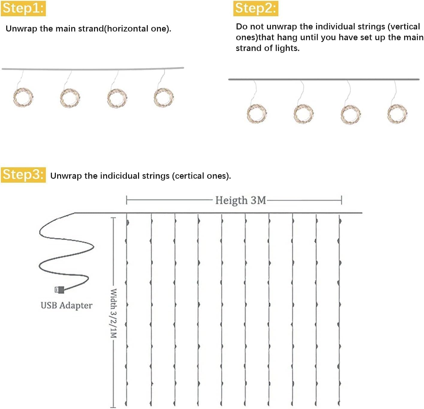 White Tulle Backdrop Curtain with Lights String for Parites 108ft Sheer Backdrop Curtains White Curtain Backdrop for Wedding Baby Shower Birthday Party Photo Shoot Decorations(2 Panels 10ft8ft)