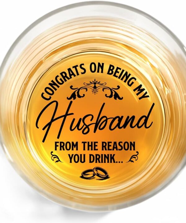 NewEleven Valentines Day Gifts for Husband From Wife  Husband Valentines Gifts, Wedding Anniversary Present, Unique Husband Birthday Gift Idea, Romantic Gift for Him  Whiskey Glass