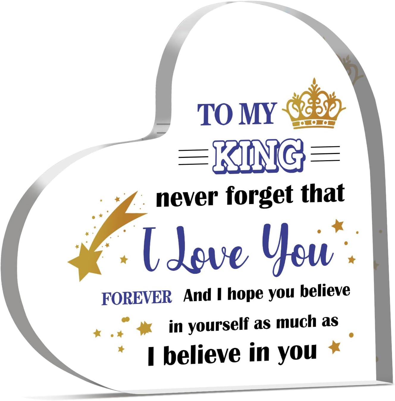 Christmas Husband Gifts, Gifts for Husband from Wife, Husband Birthday Gift, Anniversary Valentines Gifts for Him,Christmas Anniversary for Husband Boyfriend Acrylic Heart Plaque