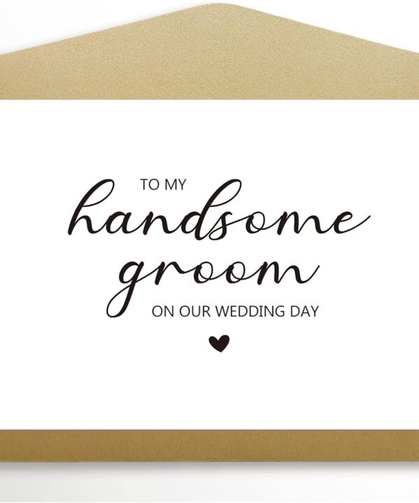 To My Husband on Our Wedding Day Card, To My Groom Card, Wedding Card to Husband