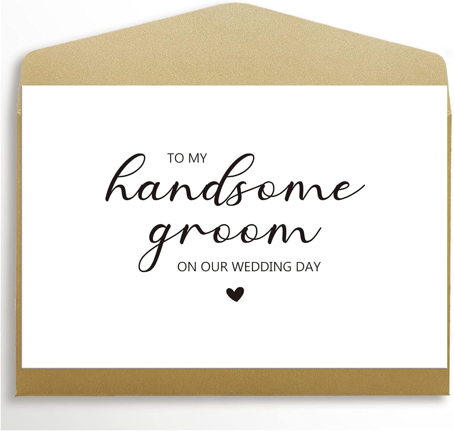 To My Husband on Our Wedding Day Card, To My Groom Card, Wedding Card to Husband