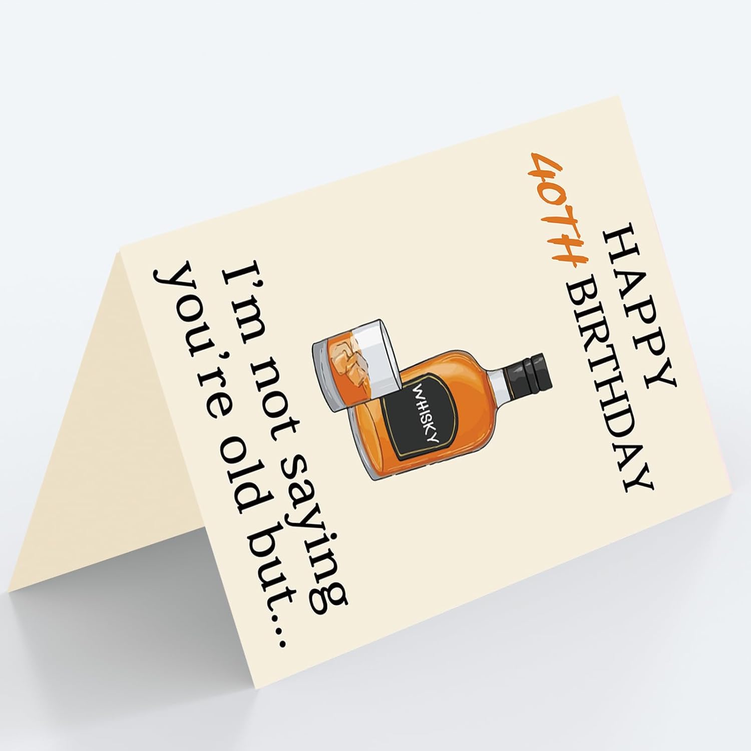 Zyulin 40th Birthday Card Gifts for Women Men, Unique 40 Year Old Birthday Decorations for Him Her Husband Wife