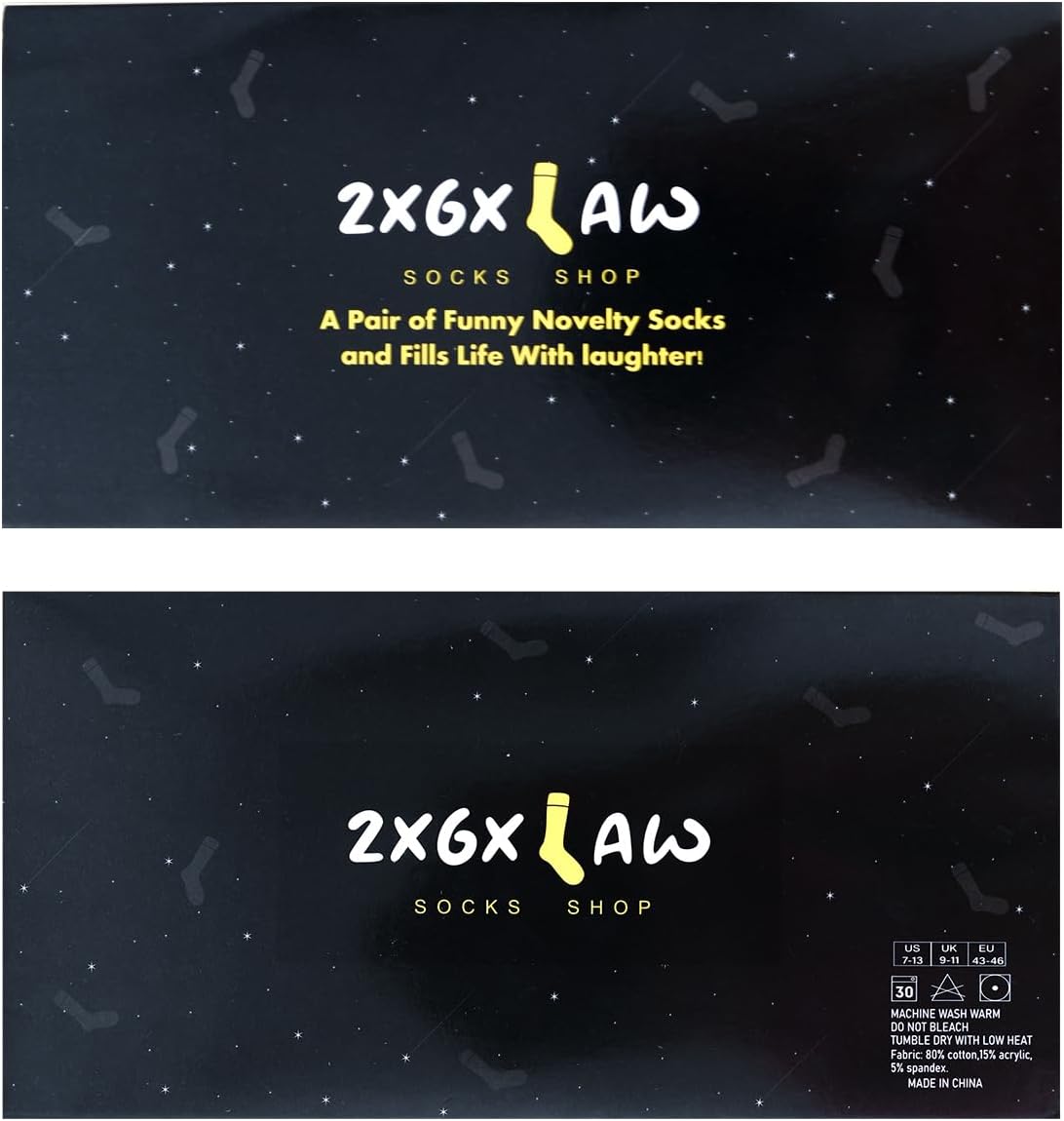 ZXGXLAW Christmas Gifts Idea for Best Husband Ever, Dad Men Funny Fathers Day Socks Birthday Valentines