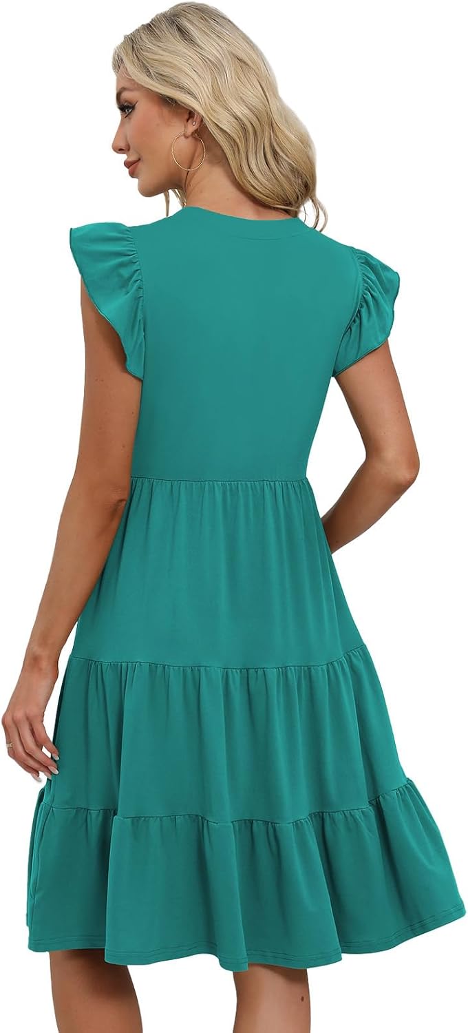 Summer Dresses for Women 2026 Elegant Classy Casual Plus Size Spring Midi Fashion Dress S-XXL