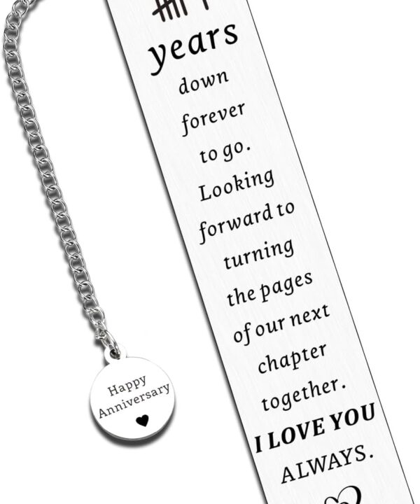 Iron 6th Anniversary for Her Him Iron Gifts for 6th Anniversary 6 Year Wedding Anniversarys Bookmarks for Women Men Couples Husband Wife Aniversario Birthday Gift