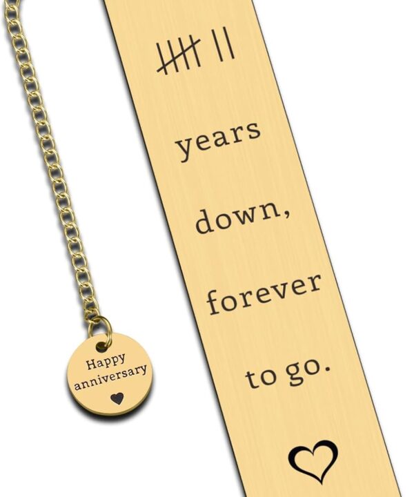 7 Year Anniversary Copper Gifts for Him Her Wedding Gifts for Husband from Wife for 7 Anniversary Copper Anniversary Bookmark Gifts for Boyfriend Girlfriend 7th Anniversary Love Gift for 7 Year Couple