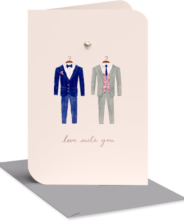 American Greetings Wedding Card for Two Grooms (Happily Ever After)