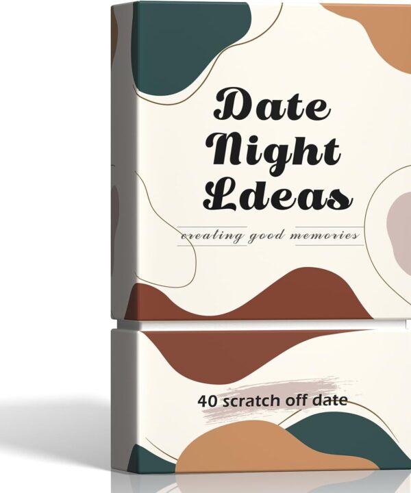 40 Scratch Off Date Night Ideas Cards, Romantic & Adventurous Engagement Couples Games Gifts, Anniversary Newlywed Wedding & Valentines Day Gifts for Him, Her, Boyfriend, Girlfriend, Husband or Wife