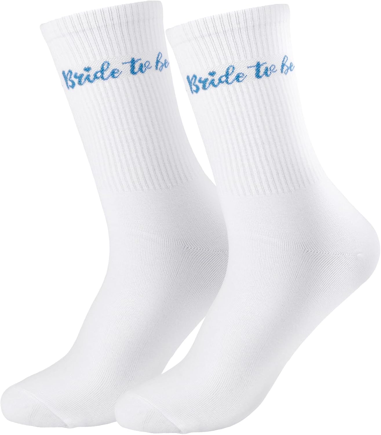 Etercycle Bride To Be Socks, Something Blue Gift Womens Sock, Soft Cotton Bride Socks Bridal Shower Decorations Wedding Engagement Bridesmaid Gifts Bachelorette Party Accessories Honeymoon Essentials