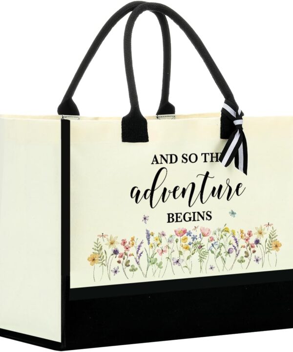 Bride Bag Mrs Canvas Tote Bag for Bride, Bride Gifts for Bridal Shower