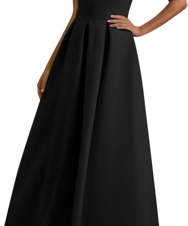 PRETTYGARDEN Cocktail Dresses for Women 2026 Spring Elegant Ruffle A Line Long Flowy Summer Formal Wedding Guest Maxi Dress