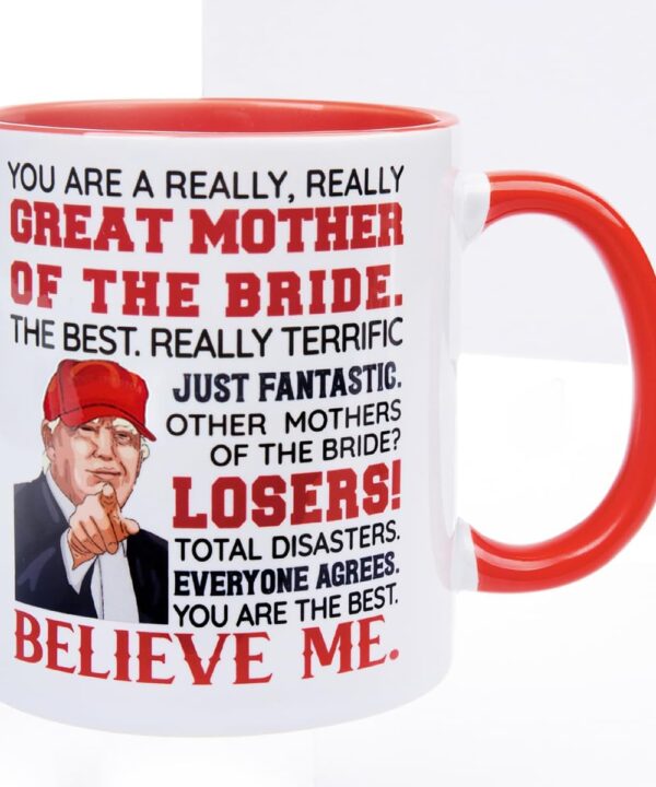 Mother of The Bride Gifts, Wedding Party Gifts for Bride's Mother From Daughter, Bridal Shower, Engagement Gift Idea, Mom of The Bride Ceramic Mug 11oz