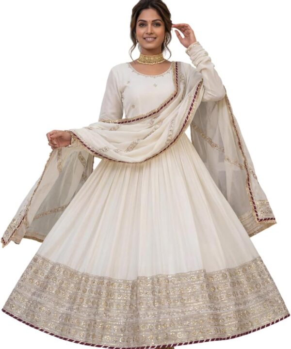 Indian Pakistani Wedding Wear Designer Anarkali Gown for Women-5078