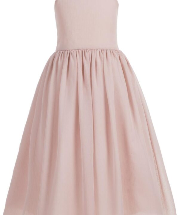 Criss Cross Chiffon Formal Flower Girl Dresses Junior Bridesmaid Dress Reception Dress