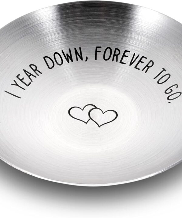 1 Year Paper Anniversary Ring Holder - First Anniversary Wedding Gifts for Him & Her - Dating Gift for Couples