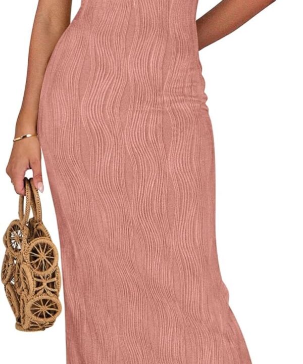 PRETTYGARDEN Womens Maxi Dress 2025 Summer Spaghetti Wedding Guest Long Resort Wear Casual Bodycon Sun Dresses