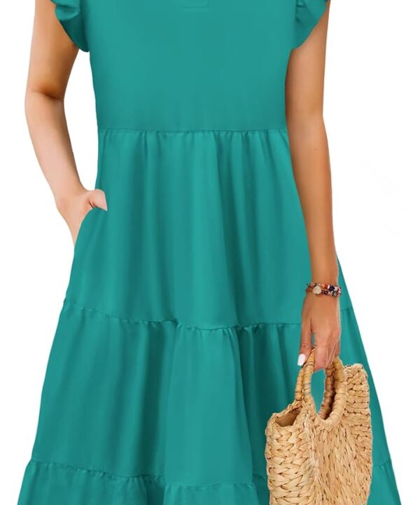 Summer Dresses for Women 2026 Elegant Classy Casual Plus Size Spring Midi Fashion Dress S-XXL