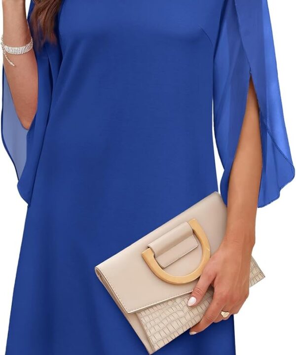 RUMIA Womens Cocktail Dresses Flutter Sleeve Wedding Guest Dresses for Women 2026 Trendy