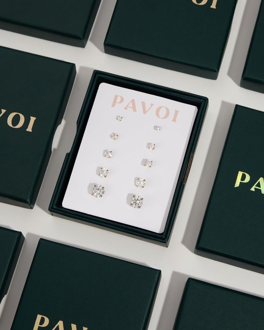 PAVOI 14K Gold Plated Cubic Zirconia Classic Tennis Bracelet for Women | Adjustable Slider