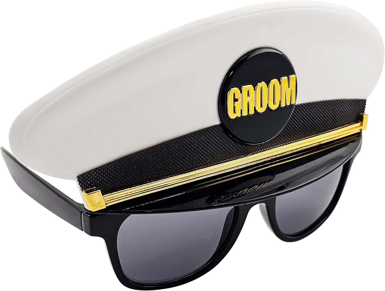 Sun-Staches Bride or Groom Wedding Sunglasses | Honeymoon, Shower, Bachelor Party | UV400 | One Size Fits Most