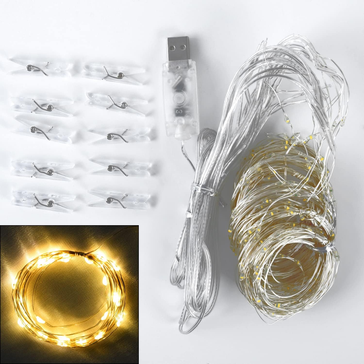 White Tulle Backdrop Curtain with Lights String for Parites 108ft Sheer Backdrop Curtains White Curtain Backdrop for Wedding Baby Shower Birthday Party Photo Shoot Decorations(2 Panels 10ft8ft)