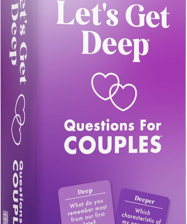 WHAT DO YOU MEME? Lets Get Deep by Relatable  Valentines Day Couples Game, Intimacy Card Game with 200 Questions, Perfect for Date Nights, Girlfriend Gifts & Meaningful Couples Gifts