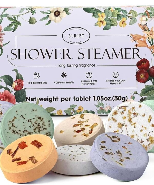 Shower Steamers Aromatherapy Blriet, Stocking Stuffers for Women, Teen Girls, Wife and Her, Christmas Gifts for Women and Mum, White Elephant Gifts for Adults, Birthday, Spa - 8 Pack