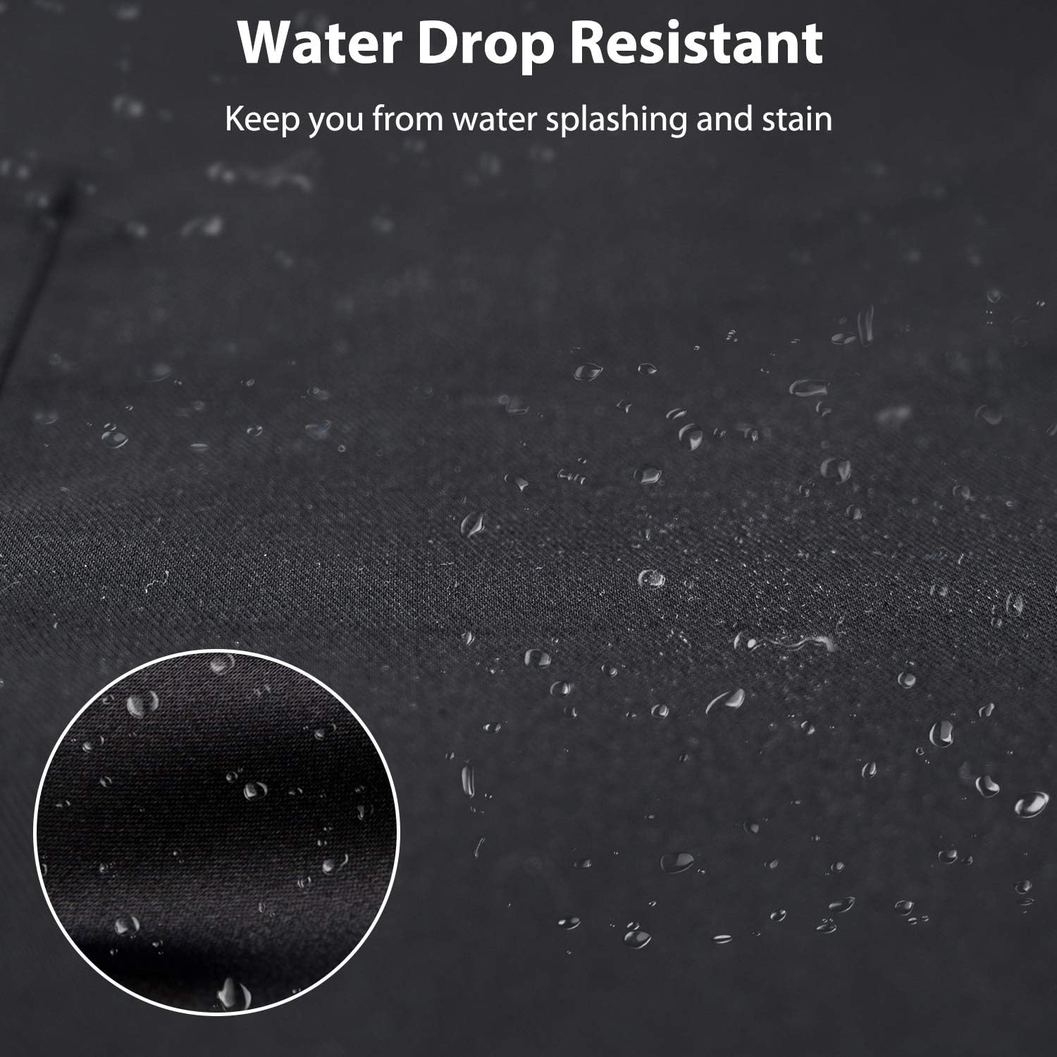 YIKA® Apron Couples, Christmas Gifts for Couples: Waterproof Aprons for Women Men, with Adjustable Neck Strap with Extra Long Ties, 2 Pockets (Black)