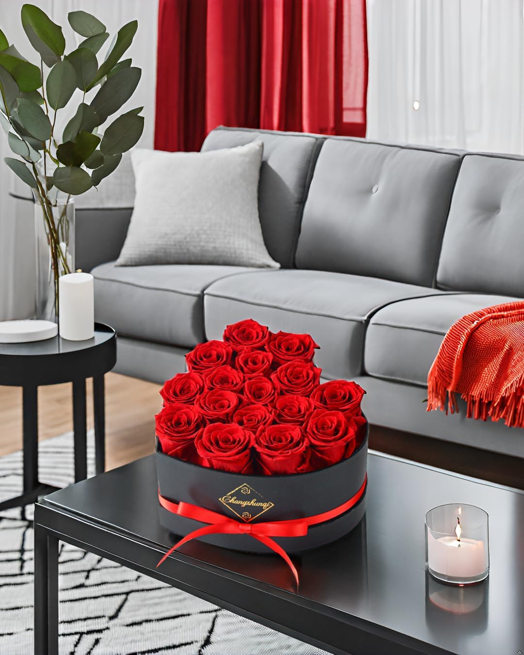 16 Flowers Forever Preserved Roses in Heart Box, Preserved Flowers for Delivery Birthday Gifts Women Anniversary Forever Flowers for Mothers Gift Real Rose Forever Gifts for Women Mom Wife